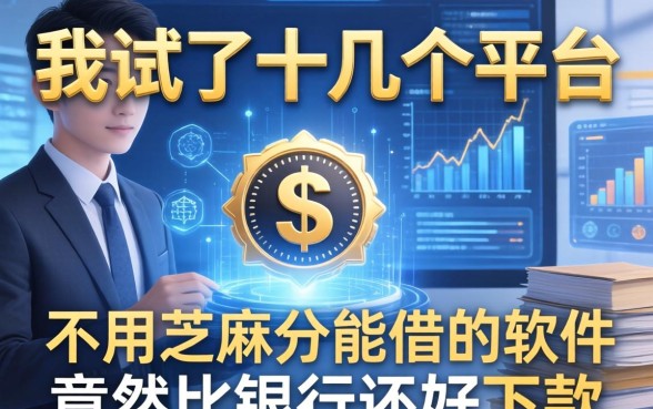 我试了十几个平台，发现不用芝麻分能借的软件竟然比银行还好下款