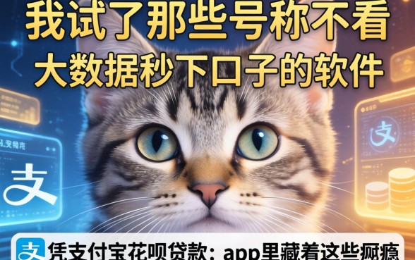 我试了那些号称不看大数据秒下口子的软件，发现凭支付宝花呗贷款的app里藏着这些猫腻
