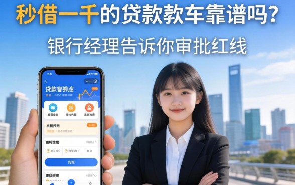 秒借一千的贷款软件靠谱吗？银行经理告诉你审批红线