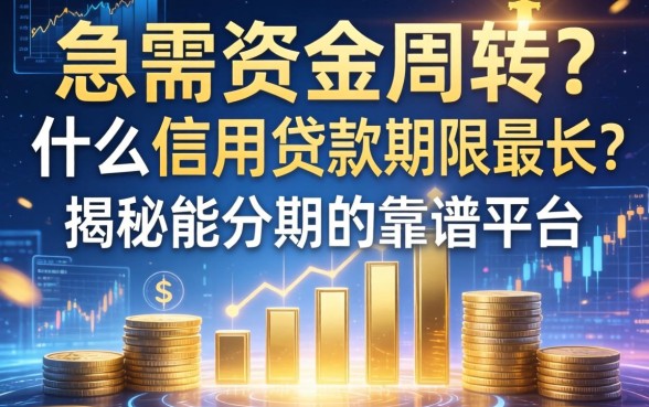 急需资金周转?什么信用贷款期限最长?揭秘能分期的靠谱平台