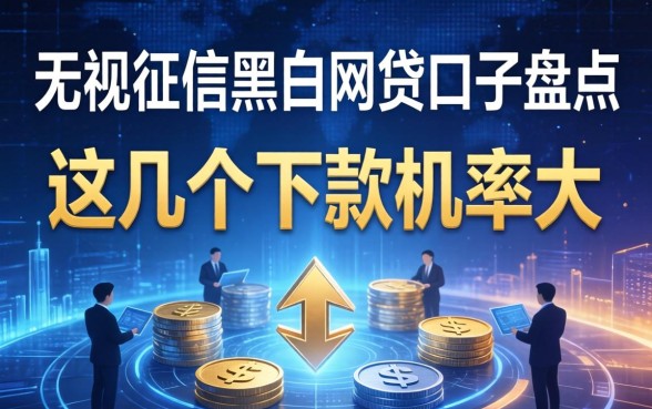 无视征信黑户网贷口子盘点，这几个下款几率大