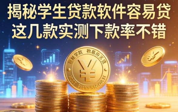 揭秘学生贷款软件容易贷，这几款实测下款率不错