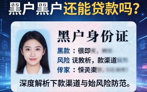 黑户身份证黑户还能贷款吗？深度解析下款渠道与风险防范