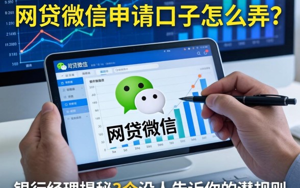 网贷微信申请口子怎么弄？银行经理揭秘3个没人告诉你的潜规则