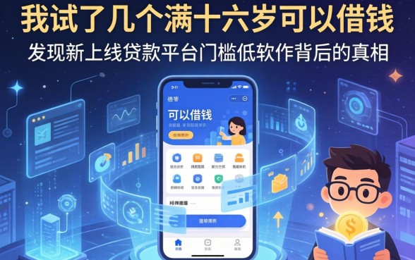 我试了几个满十六岁可以借钱的软件，发现新上线贷款平台门槛低软件背后的真相