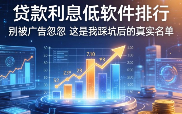 贷款利息低的软件排行，别被广告忽悠，这是我踩坑后的真实名单