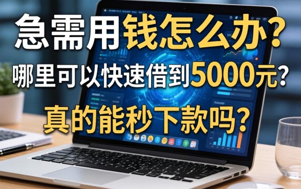 急需用钱怎么办？哪里可以快速借到5000元？真的能秒下款吗？