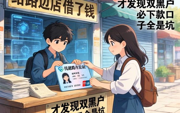 我把身份证压给路边小店借了钱，才发现双黑户必下款的口子全是坑