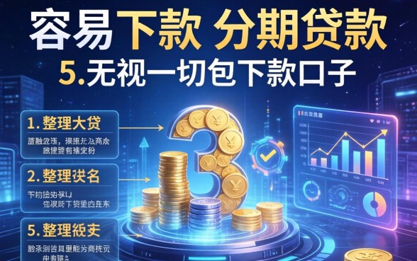 容易下款的分期贷款，整理5个无视一切包下款口子