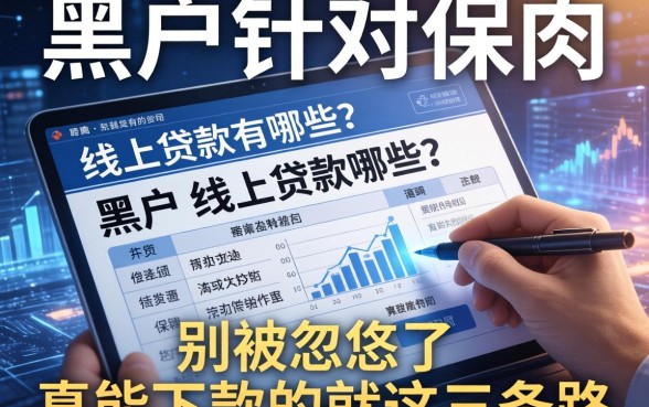 黑户针对保单的线上贷款有哪些？别被忽悠了，真能下款的就这三条路