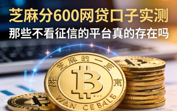 芝麻分600网贷口子实测，那些不看征信的平台真的存在吗