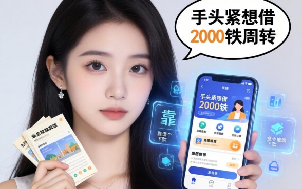 手头紧想借2000块周转，手机上哪个软件能靠谱下款？
