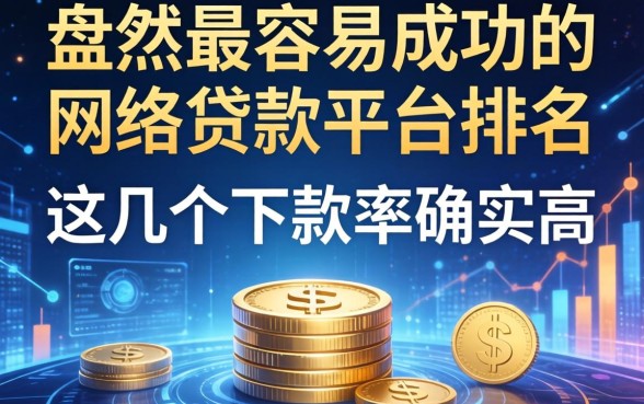 盘点最容易成功的网络贷款平台排名，这几个下款率确实高