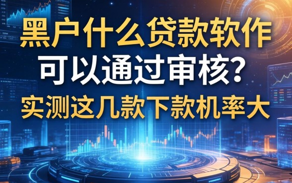 黑户什么贷款软件可以通过审核？实测这几款下款几率大