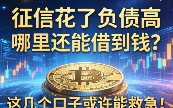 征信花了负债高，哪里还能借到钱？这几个口子或许能救急！