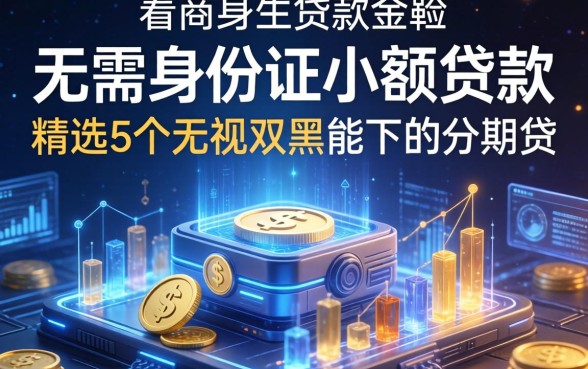 无需身份证小额贷款，精选5个无视双黑能下的分期贷