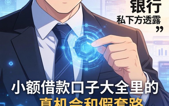 银行经理私下透露：小额借款口子大全里的真机会和假套路