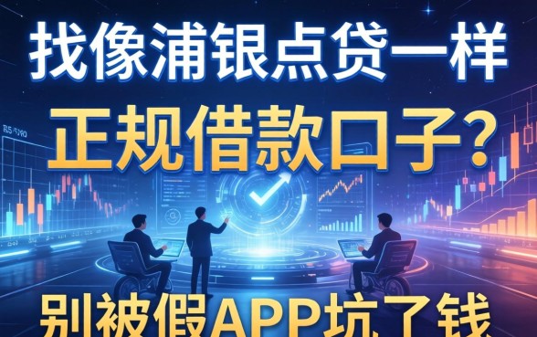 找像浦银点贷一样正规的借款口子？别被假APP坑了钱