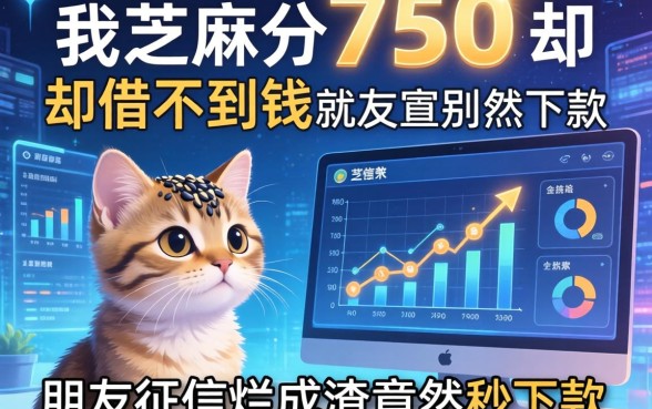 我芝麻分750却借不到钱，朋友征信烂成渣竟然秒下款