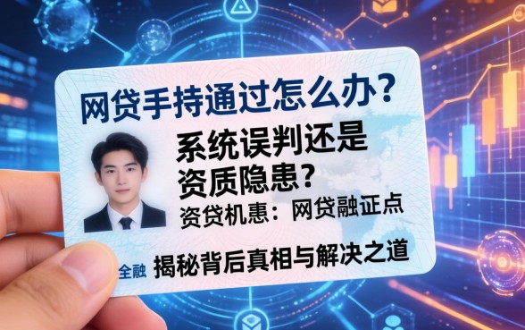 网贷手持身份证不通过怎么办？是系统误判还是资质隐患？揭秘背后真相与解决之道