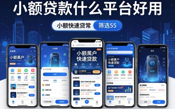 小额贷款什么平台好用，筛选5个手机小额黑户快速贷款app