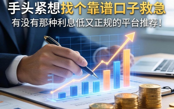 手头紧想找个靠谱口子救急，有没有那种利息低又正规的平台推荐？