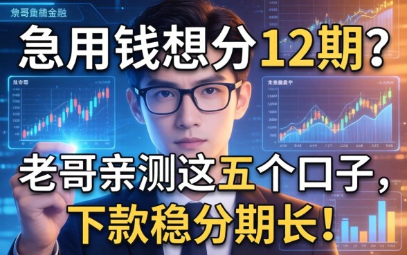 急用钱想分12期？老哥亲测这五个口子，下款稳分期长！