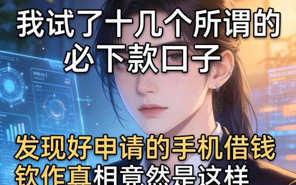 我试了十几个所谓的必下款口子，发现好申请的手机借钱软件真相竟然是这样