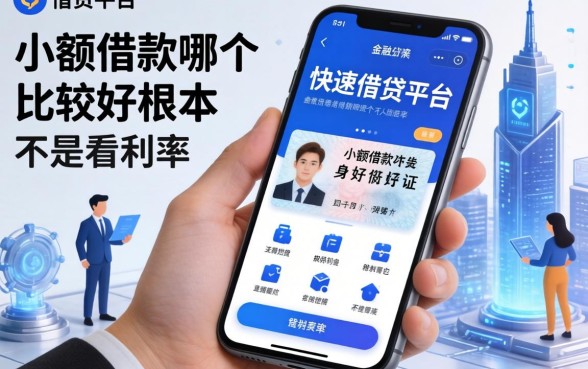 我用手机和身份证快速借钱平台，发现小额借款哪个比较好根本不是看利率