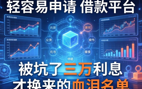 比较容易申请的借款平台有哪些？被坑了三万利息才换来的血泪名单