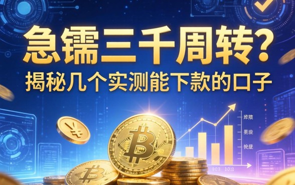急需三千周转？揭秘几个实测能下款的口子