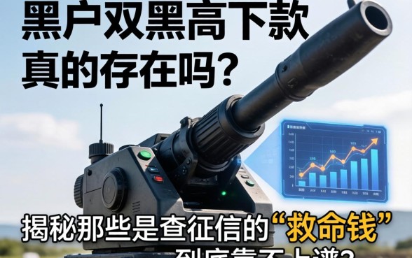 黑户2026双黑高炮下款真的存在吗？揭秘那些不查征信的“救命钱”到底靠不靠谱？