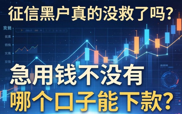 征信黑户真的没救了吗？急用钱有没有哪个口子能下款？