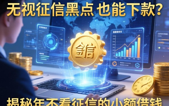 无视征信黑户也能下款？揭秘2026年不看征信的小额借钱