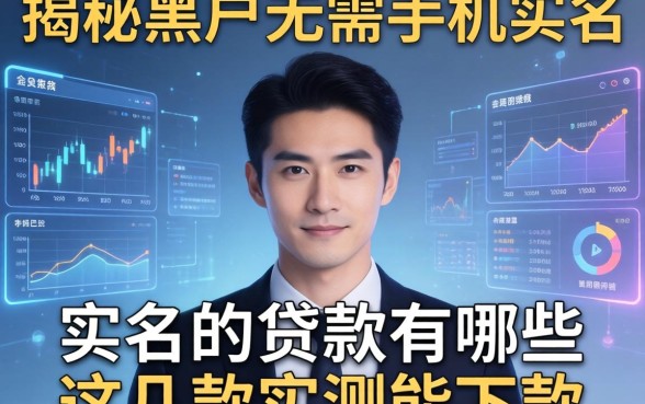 揭秘黑户无需手机实名的贷款有哪些，这几款实测能下款