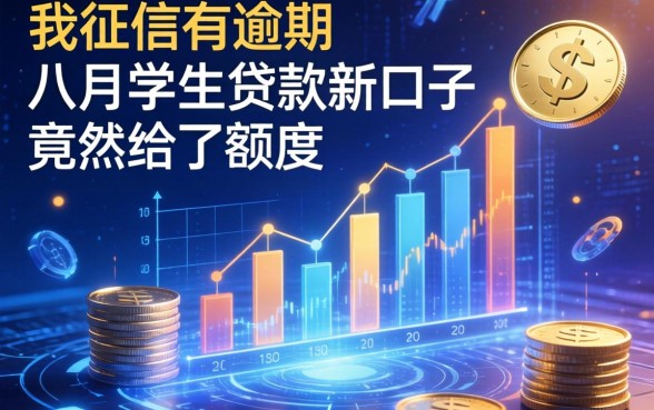 我征信有逾期，八月学生贷款新口子竟然给了额度