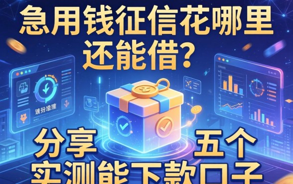急用钱征信花哪里还能借？分享五个实测能下款的口子