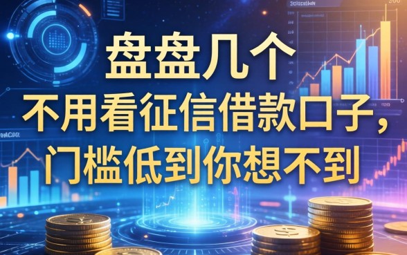 盘点几个不用看征信的借款口子，门槛低到你想不到