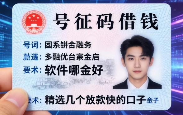 身份证号码借钱 软件哪个好？精选几个放款快的口子