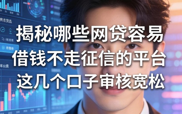 揭秘哪些网贷容易借钱不走征信的平台，这几个口子审核宽松