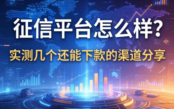 征信平台怎么样？实测几个还能下款的渠道分享