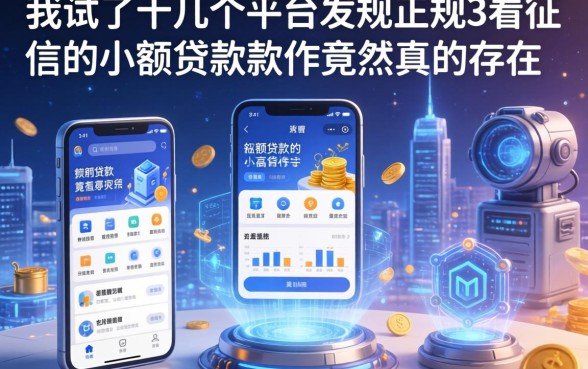我试了十几个平台，发现正规不看征信的小额贷款软件竟然真的存在