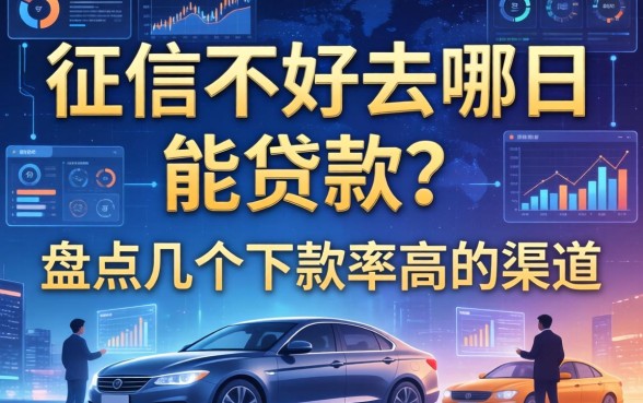 征信不好去哪里能贷款？盘点几个下款率高的渠道