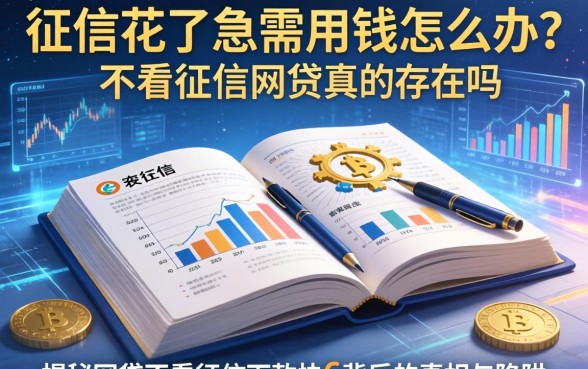 征信花了急需用钱怎么办？不看征信的网贷真的存在吗？揭秘网贷不看征信下款快6背后的真相与陷阱