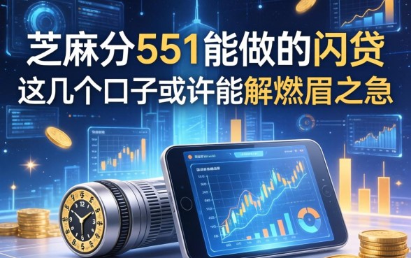 芝麻分551能做的网贷，这几个口子或许能解燃眉之急