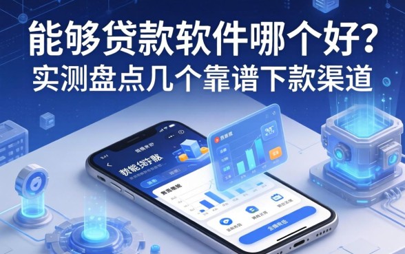 能够贷款的软件哪个好？实测盘点几个靠谱下款渠道