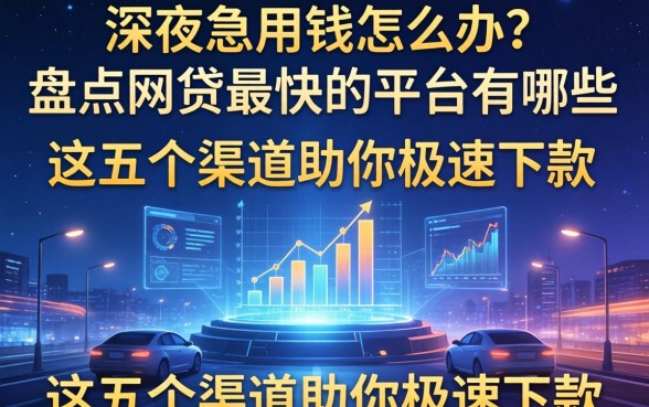 深夜急用钱怎么办？盘点网贷最快的平台有哪些，这五个渠道助你极速下款