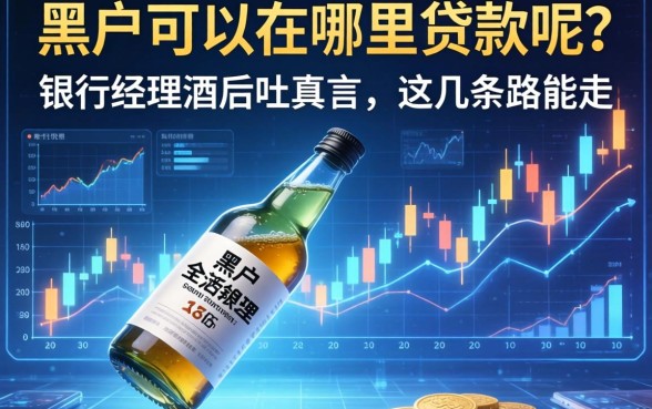黑户可以在哪里贷款呢？银行经理酒后吐真言，这几条路能走