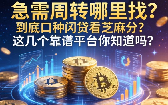 急需周转哪里找？到底哪种网贷看芝麻分？这几个靠谱平台你知道吗？