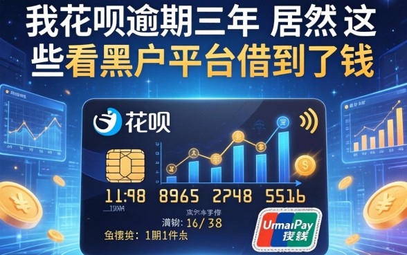 我花呗逾期三年，居然在这些不看黑户的平台借到了钱